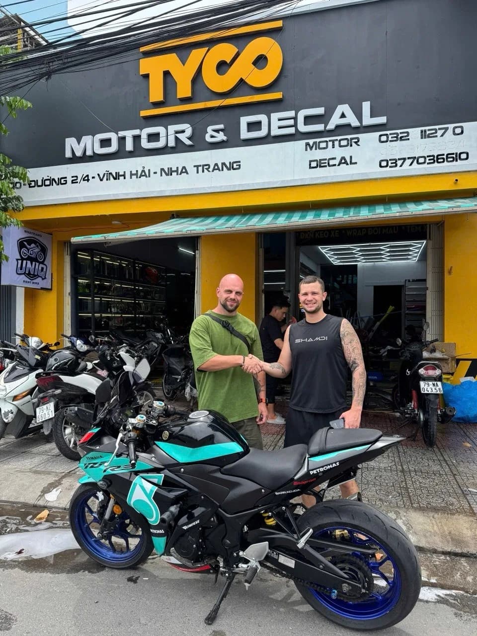 Scooter handover at the workshop
